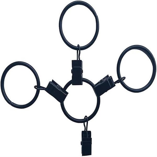 50 Pack Heavy Duty Metal Ring Curtain Clips For Decorative Vintage Rust Resist Carousel 3