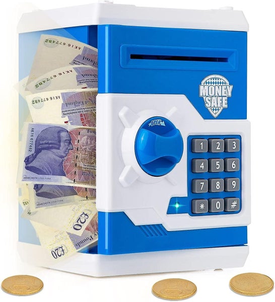 Money Box For Kidsblue Mini Atm Money Safe Piggy Bank Savings Money Box For K Carousel 1