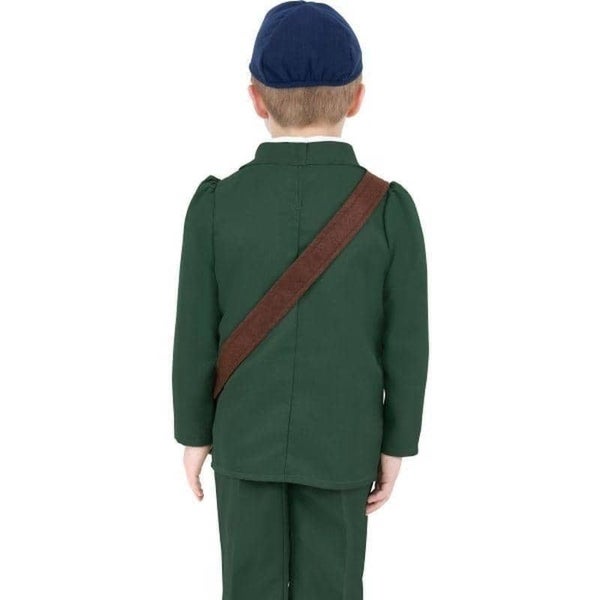 World War Ii Evacuee Boy Costume Kids Green Carousel 2