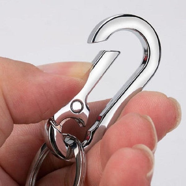 4pcs Metal Keychain Carabiner Key Ring Rotating Clip Metal Keyring Keyring Hik Carousel 2