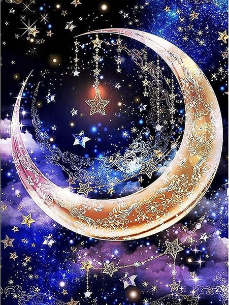 Moon Diamond Art Set For Adults Beginners And Children 30 * 40cm Diy Full D Carousel 1