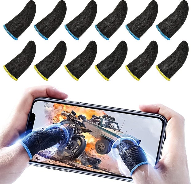 Pubg Mobile Game Finger Sleeve [12 Pack] Touch Screen Thumb Sleeve Sweatproof Carousel 1
