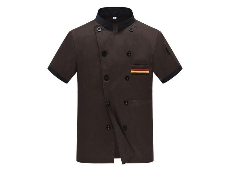 Breathable Soft Moisture Absorbing Chef Coat Shirt Unisex Chef Jacket Carousel 1