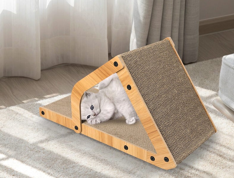 Pawz Cat Scratcher Scratching Board Corrugated Cardboard Scratch Bed Toy Pad Mat Carousel 10