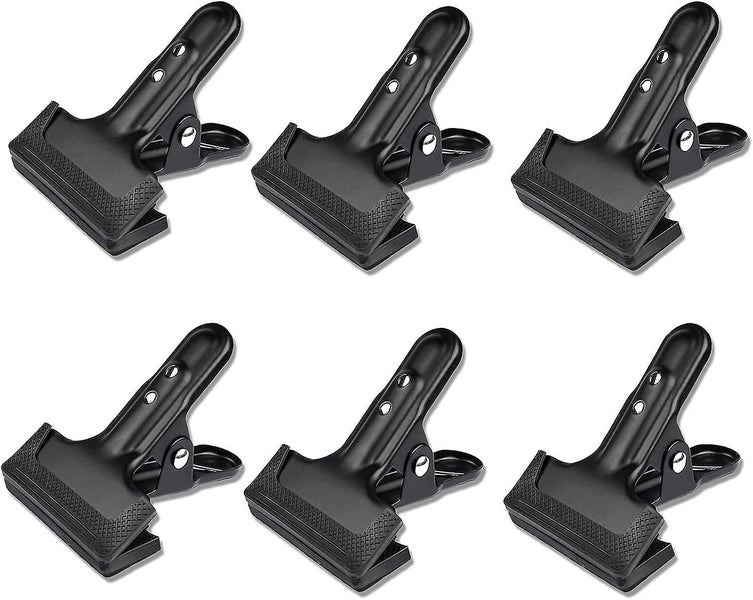 6 Pack Metal Spring Clips For Photos Spring Clips Strong Metal Clips Black Carousel 1