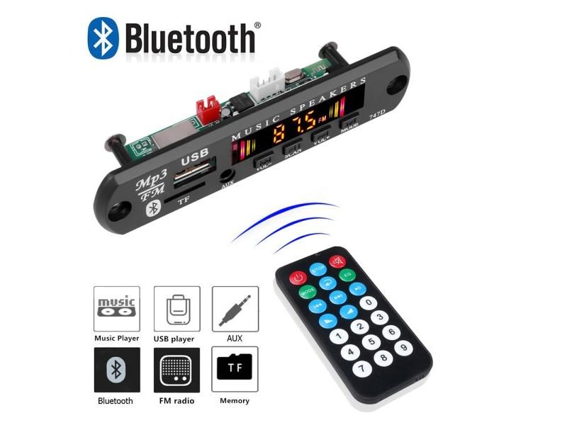 Kebidu Bluetooth 5.0 Car Kit Wireless MP3 Decoder Board Audio 9V-12V WMA Car Carousel 2