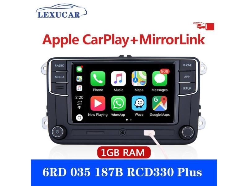 LEXUCAR Deasy RCD330 Plus Car Radio Carplay 1GB RAM RCD330G 6RD035187B For VW Carousel 1