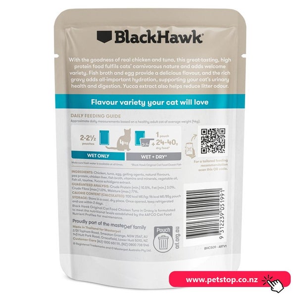 Black Hawk Original Cat Wet Food - Chick & Tuna Gravy 85g Carousel 2