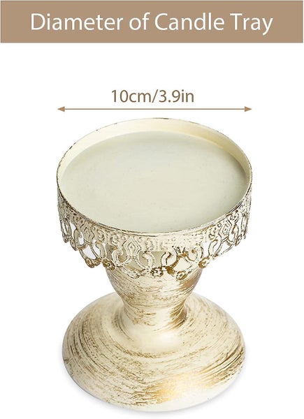WhiteS+l Vintage Birdcage Candlestick Wedding Table Decorative Candlesticks Carousel 5