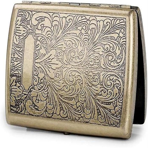 High Quality Steel Cigarette Case Old Cigarette Case With Engraving Women's C Carousel 2