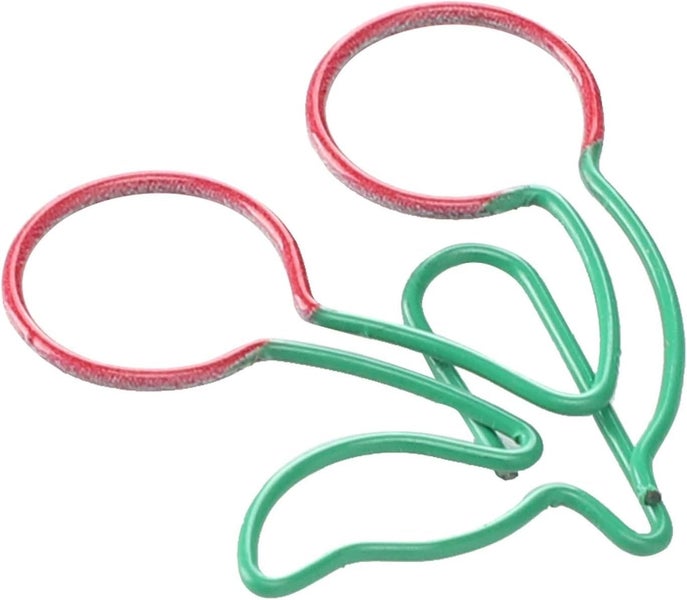 20 Cherry Shaped Paperclips Cherry Shaped Metal Paperclip Bookmarks Personal Carousel 5