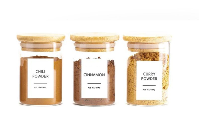 744pcs Spice Jar Label Set DIY Seasoning Storage Jar Labels Stickers Carousel 7