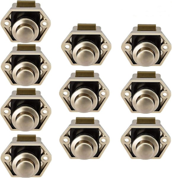 Push Button Latch Keyless Cabinet Lock Clasp Cupboard Door Knob For Rv Motor C Carousel 1