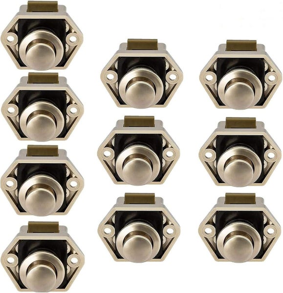 Push Button Latch Keyless Cabinet Lock Clasp Cupboard Door Knob For Rv Motor C Carousel 5