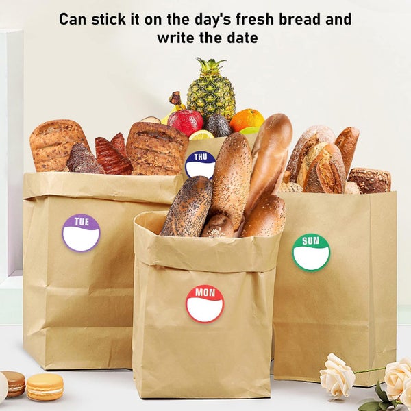 Days Of The Week Stickers 7000 Food Labels Circle Dot Food Labels For The Wh Carousel 2