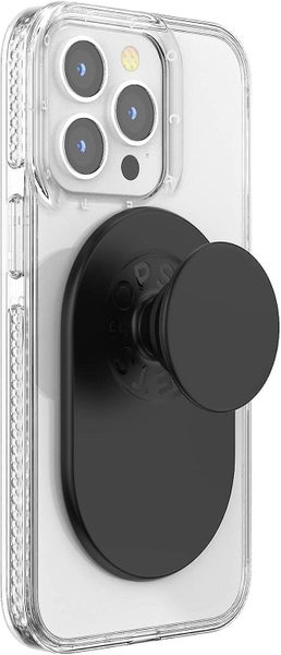 Black Extendable Phone Holder And Grip With Replaceable Top For Smartphones Carousel 1