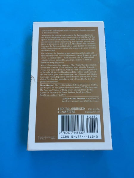 Ken Follett: A Place Called Freedom (AudioBook Cassette) Carousel 2
