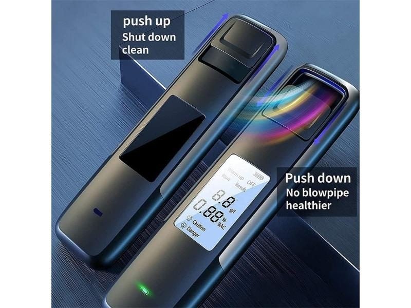 Non-Contact Alcohol Tester With Digital Display Screen USB Rechargeable Carousel 1