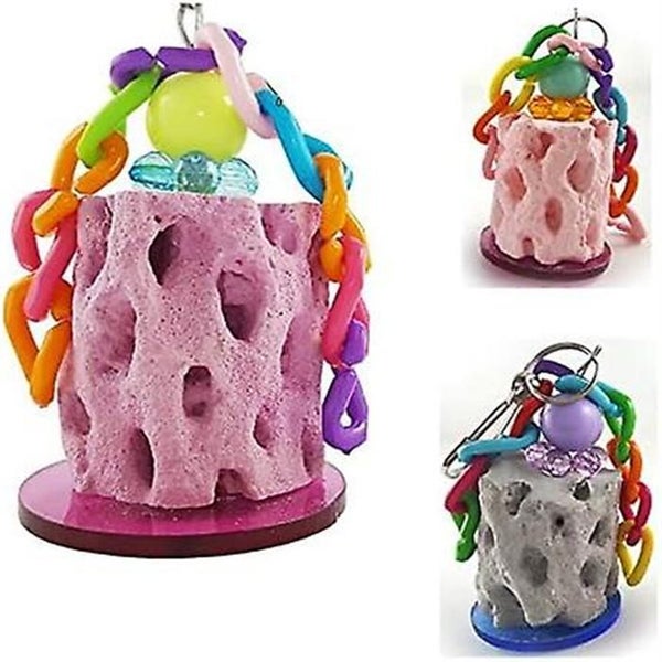 Bird Chew Toy Calcium Teeth Grinding Chew Treats Toy For Hamster Bird Parrot A Carousel 1