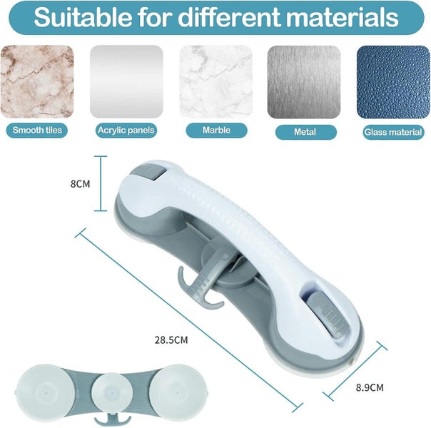 Toilet Grab Bar Anti-slip Safety Bathroom Grab Bars Shower Handle With Sucti Carousel 5