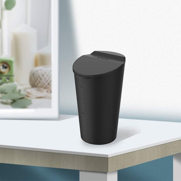 Car Trash Can With Lid Small Car Cup Holder Trash Bin Car Door Pocket Garbage Carousel 5