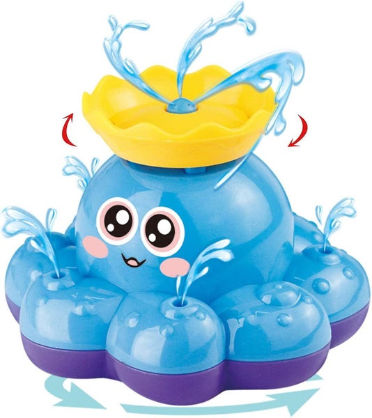 Octopus Bath Toy blue Floating Toy Octopus Toy With Water Spray For Babies Carousel 1