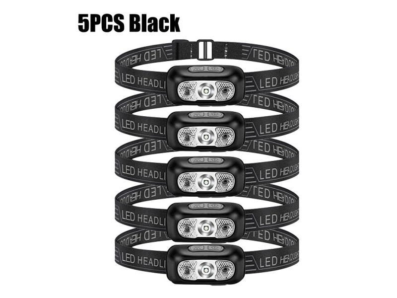 Mini Rechargeable Sensor Headlamp LED Work Light Outdoor Camping Fishing Light Carousel 1