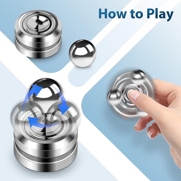 Fidget Spinner Magnetic Toy Satellite Magnet Design Stress Relief Toy Artifi Carousel 2