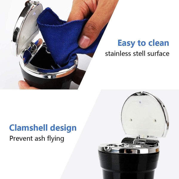 Car Ashtray 9.5x7.5x6cm 2 Pieces Carousel 2