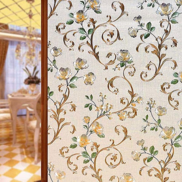 Privacy Frosted Window Film Electrostatic Film Without Glue Home Window Stic Carousel 1