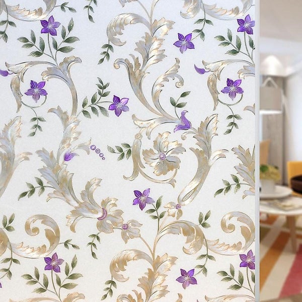 Privacy Frosted Window Film Electrostatic Film Without Glue Home Window Stic Carousel 4