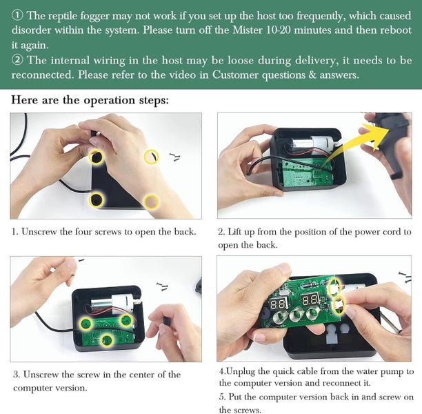 NEW Reptile Fogger Automatic Reptile Mister Fogger for Terrarium63616984986113113