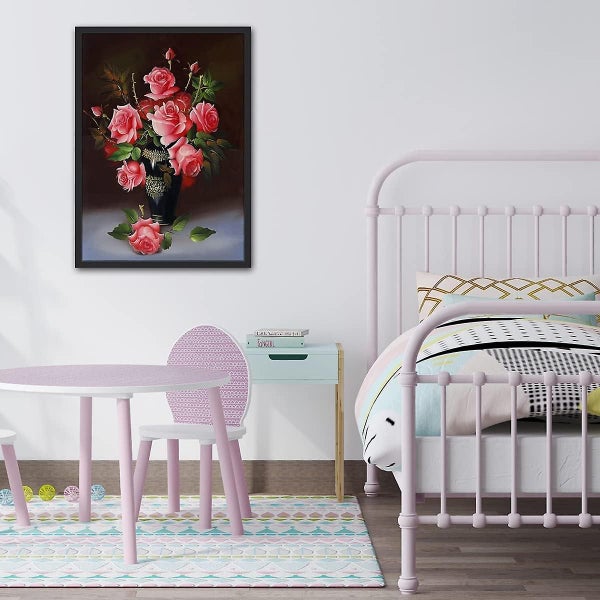 Diamond Painting Flower Diy 5d Pink Rose Diamond Art Painting Kits For Adults Carousel 4