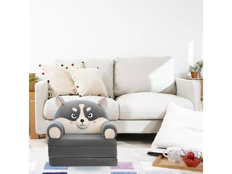 Foldable Kids Sofa Cover 2 In 1 For Car Seats Cute Cartoon Carousel 2