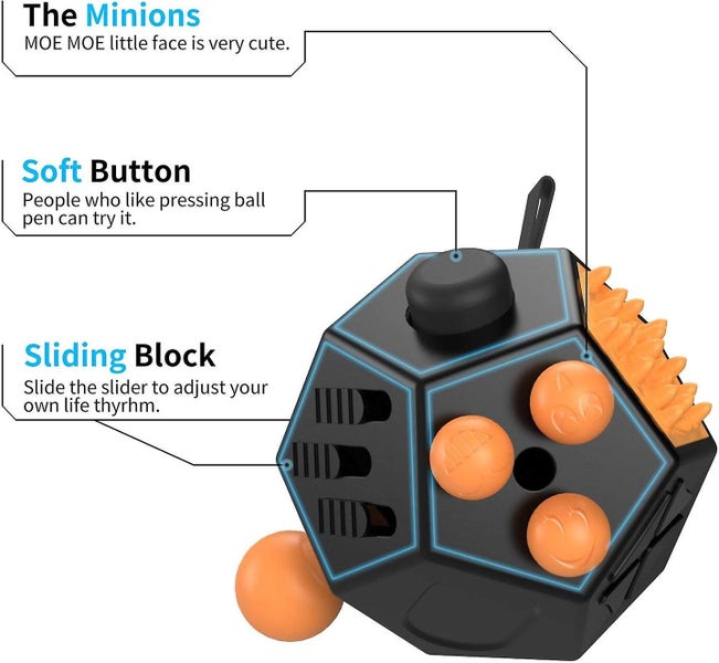 12-side Fidget Cube Fidget Twiddle Cube Dodecagon Stress Reducing Manual Toy Carousel 2