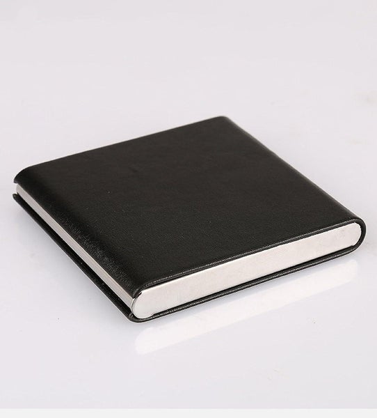 Black 1 Piece Cigarette Case Cigarette Case Slimline Stainless Steel Metal Carousel 2