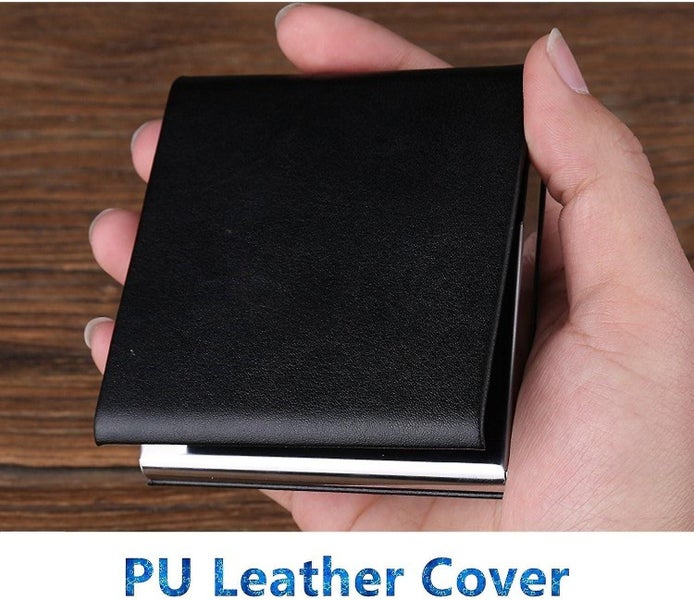 Black 1 Piece Cigarette Case Cigarette Case Slimline Stainless Steel Metal Carousel 5