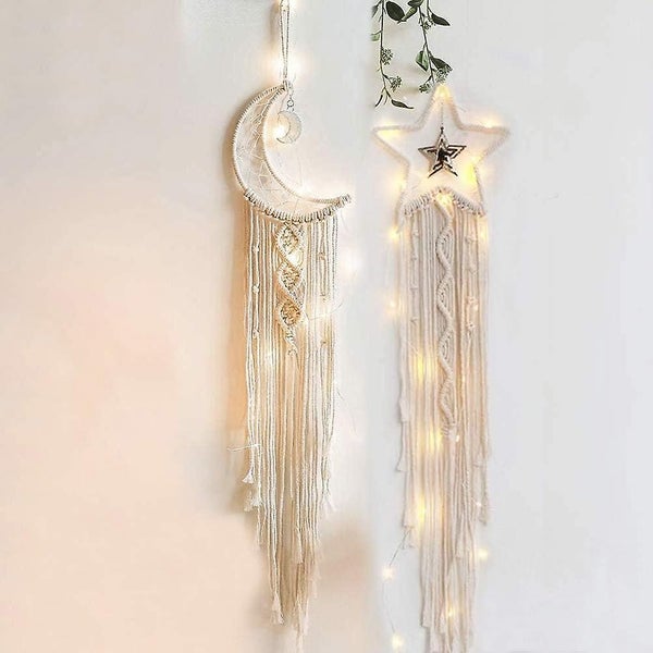 2 Pcs Dream Catcher Dreamcatcher Stars And Moon Dream Catcher Dream Catc Carousel 1