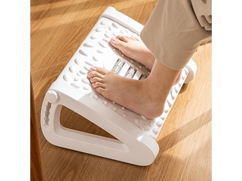 Ergonomic Feet Stool Chair With Massage Under Desk Footrest Adjustable Foot Carousel 1