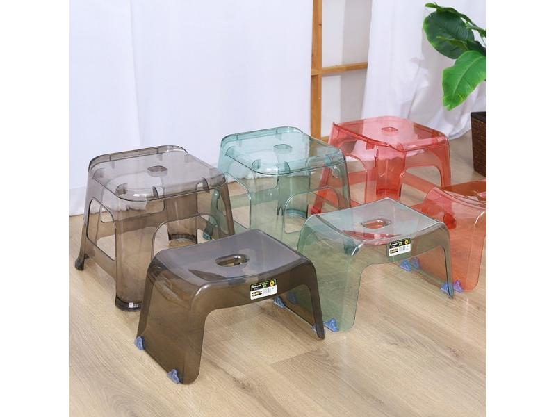 B CM06 Bathroom Bath Stool Toilet Thickened Plastic Acrylic Bench Carousel 1