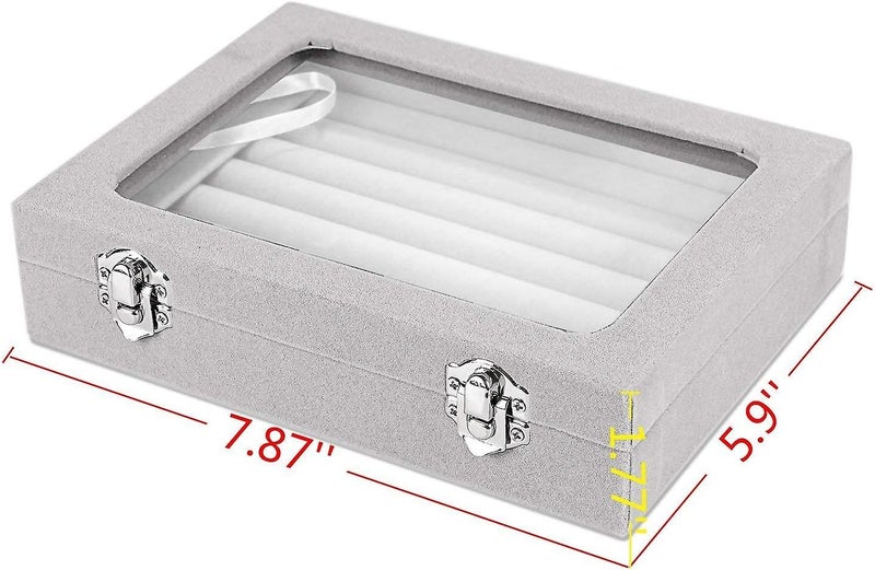 Earring Storage Box 7 Slot Ring Velvet Display Box Box Earring Ring Storage Bo Carousel 5