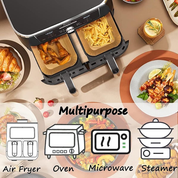 Rectangular Baking Paper For Double Air Fryer 100 Pieces 22x14cm Air Fryer Gr Carousel 5