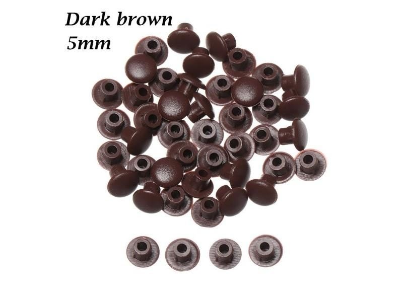 50PCs 5-16mm Plastic Plug Hole Cover Caps For Furniture Holes Carousel 1