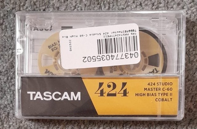 Limited-TASCAM Master 424 High Bias Type II Cobalt Reel Type Blank Cassette Tape Carousel 2