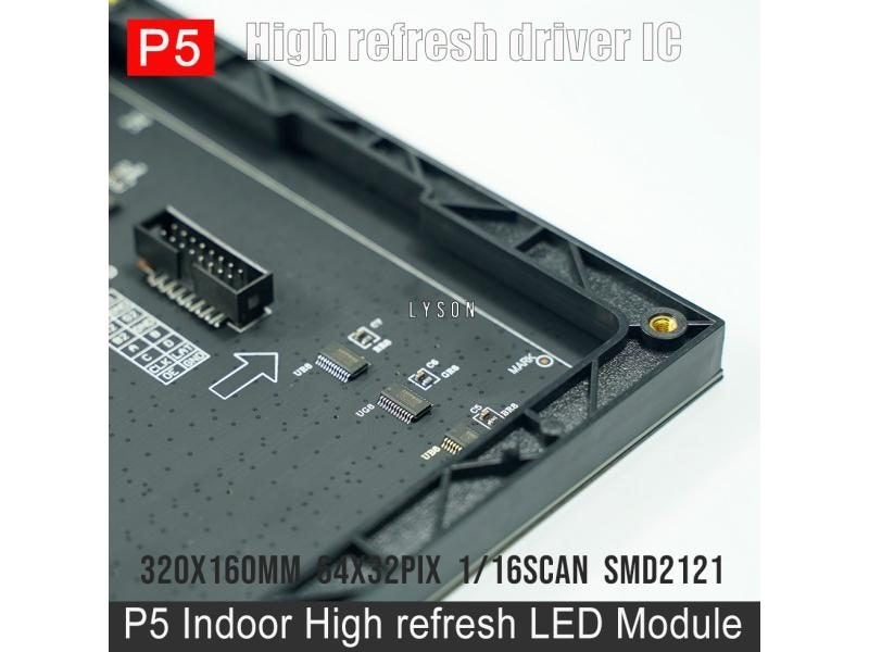 P5 Indoor 3in1 RGB SMD Full Color LED Display Panel Module 320*160mm 64*32 Carousel 1