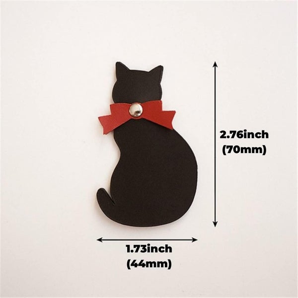 Leather Bookmarks Black Kitten Bookmarks Student Book Page Holders And C Carousel 2