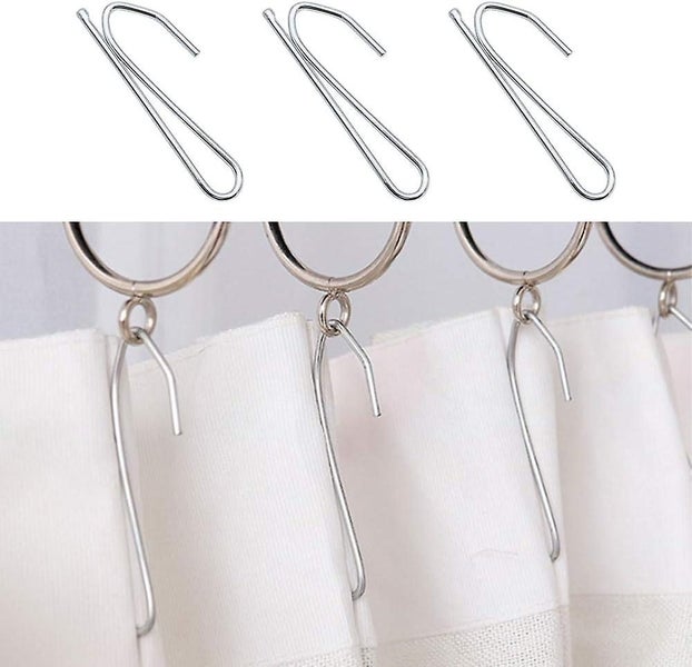 30 Pieces Of Metal Curtain Hooks Stainless Steel Claw Hooks Thickened Curtain Carousel 2