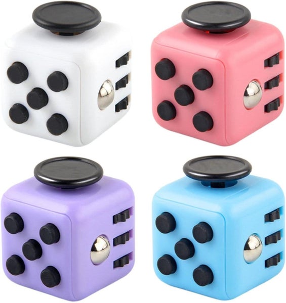 4pcs Anti-stress Cube Decompression Cube Toy With 6 Soothing Modules Anti-an Carousel 1