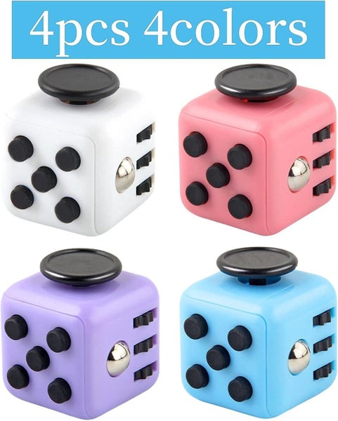 4pcs Anti-stress Cube Decompression Cube Toy With 6 Soothing Modules Anti-an Carousel 2