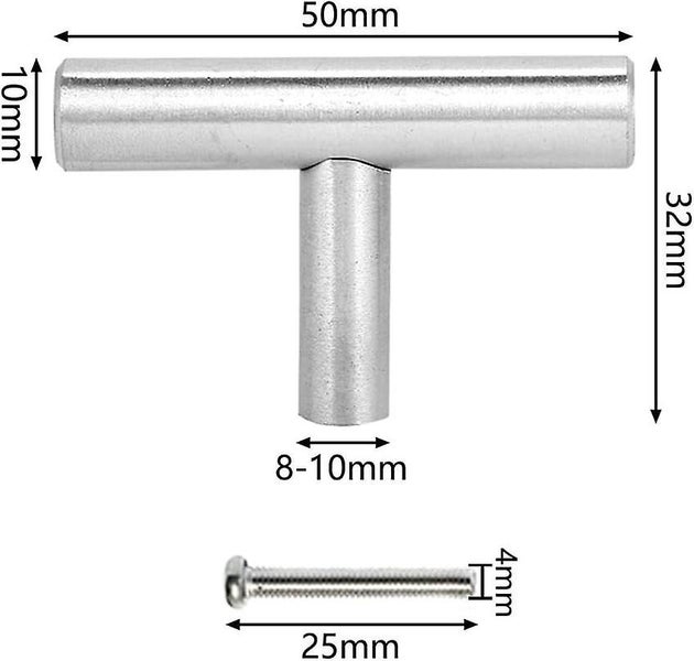 Silver 10 Piece Cabinet Door Handle Drawer Handle Kitchen Door Handle Stainl Carousel 2